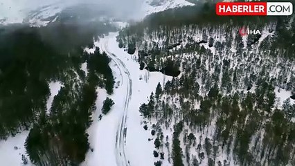 Erzincan'ın Yüksek Kesimlerinde Kar Yağışı Etkili Oldu