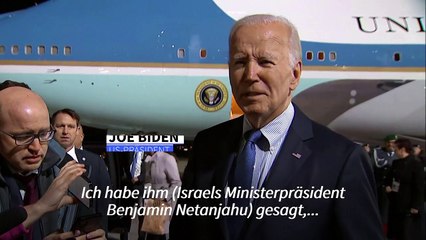 Biden nach Tötung von Hamas-Chef: "Den Krieg jetzt beenden"