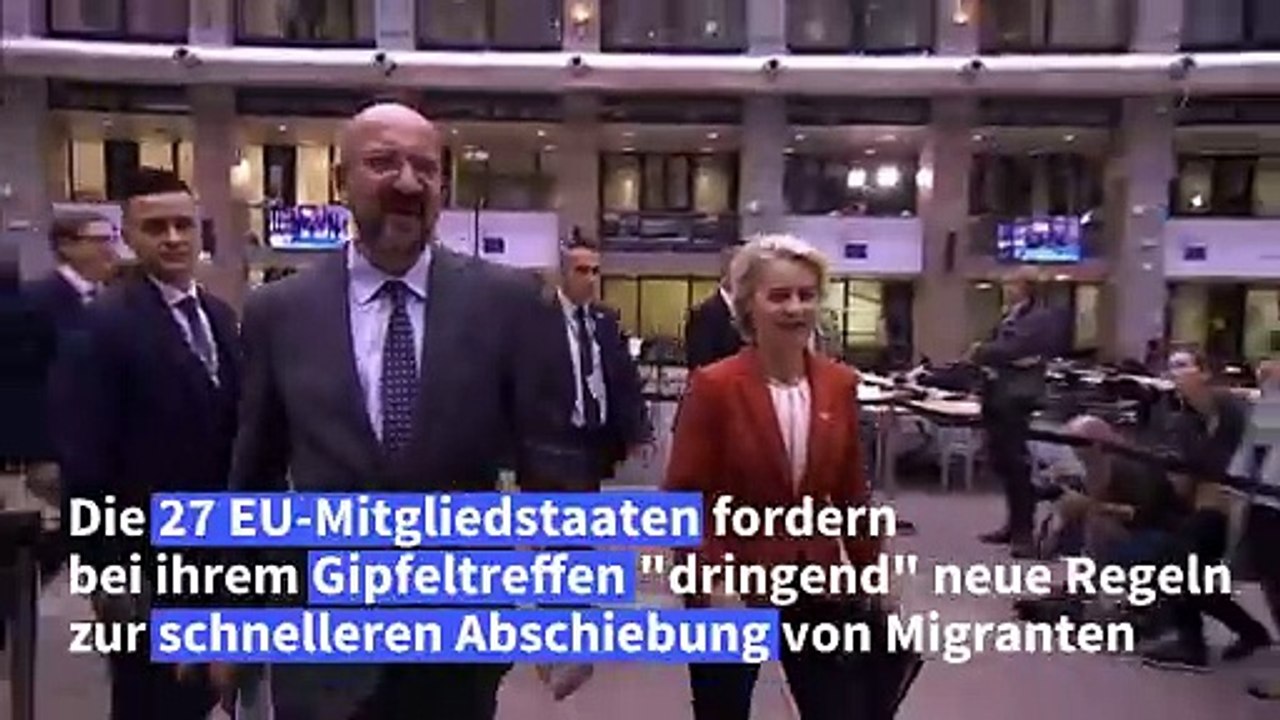 EU-Staaten fordern 'dringend' neue Abschieberegeln