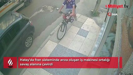 İş makinesi kontrolden çıktı! Görüntü facianın büyüklüğünü gözler önüne serdi