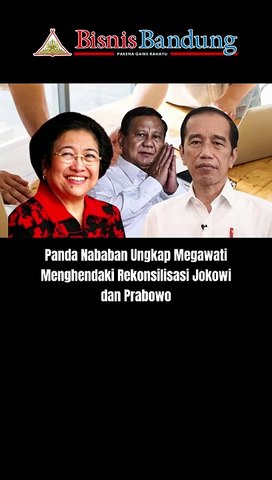 Panda Nababan Ungkap Megawati Menghendaki Rekonsilisasi Jokowi dan Prabowo