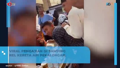 VIRAL PENGAJIAN DI SAMPING REL KERETA API PEKALONGAN,