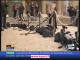les journalistes filment leur grève des images