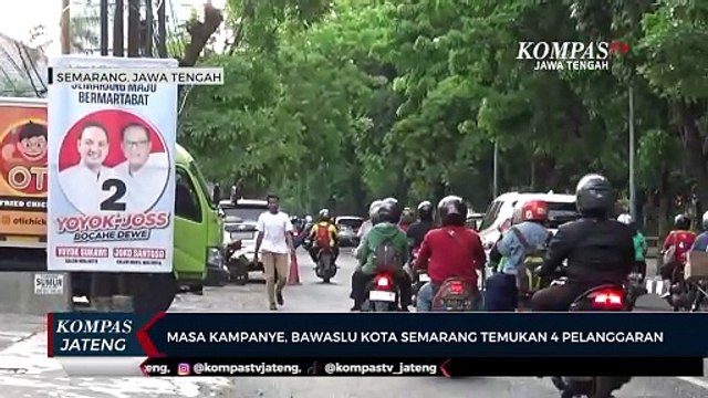 Masa Kampanye, Bawaslu Kota Semarang Temukan 4 Pelanggaran