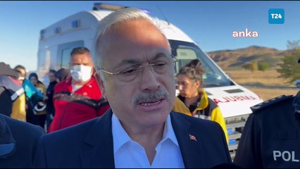 Aksaray Valisi Mehmet Ali Kumbuzoğlu kaza yerinde