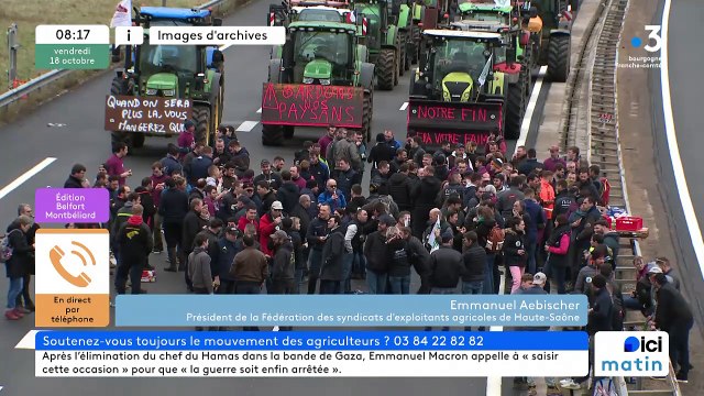 Des problèmes notamment financiers : les agriculteurs restent mobilisés dans le Nord Franche-Comté
