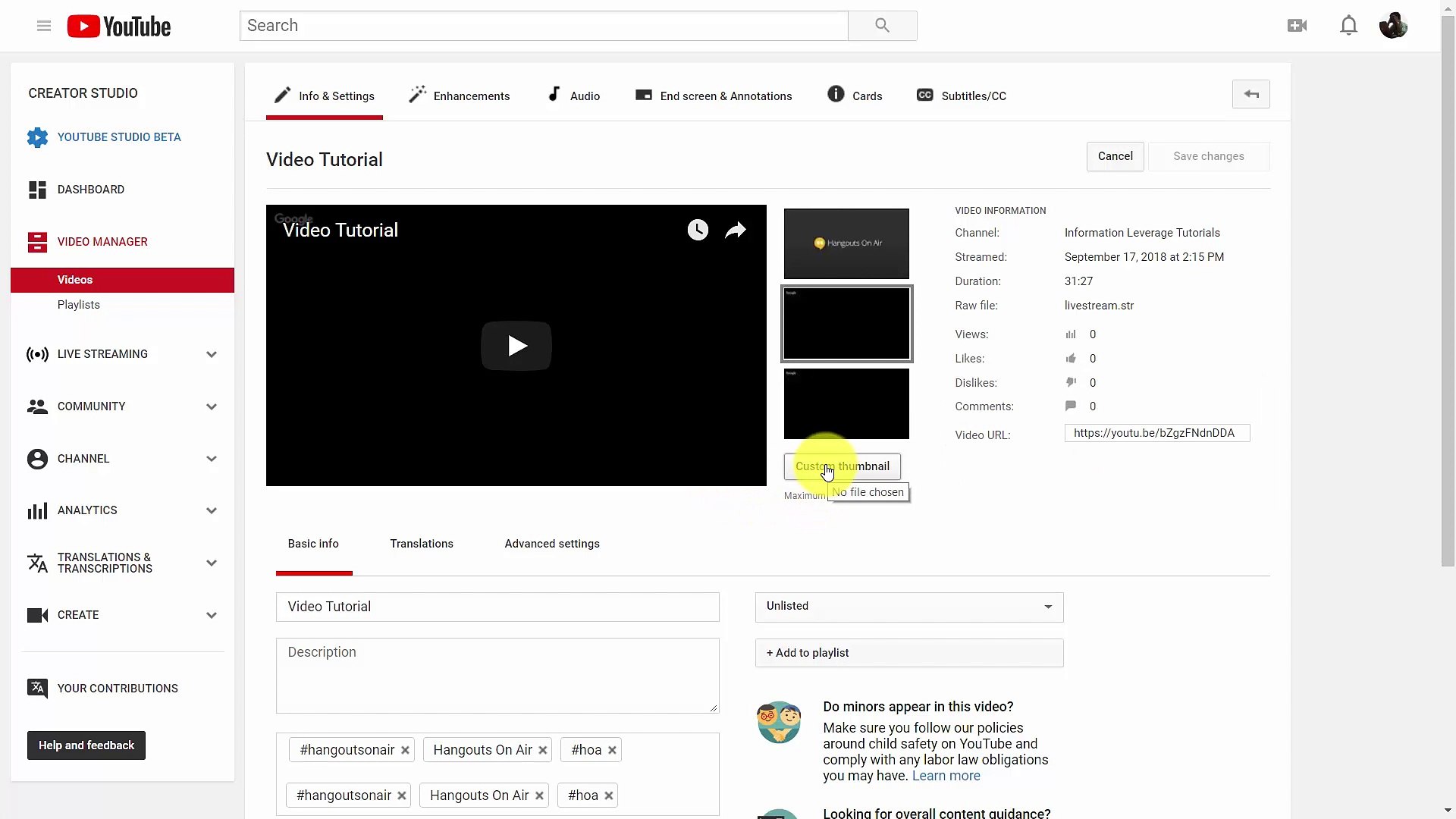 ⁣11 - Thumbnails - Captivate With YouTube Live Advanced Edition