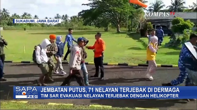 Akibat Jembatan Putus, 74 Nelayan Terjebak di Dermaga dan 2 Orang Tewas