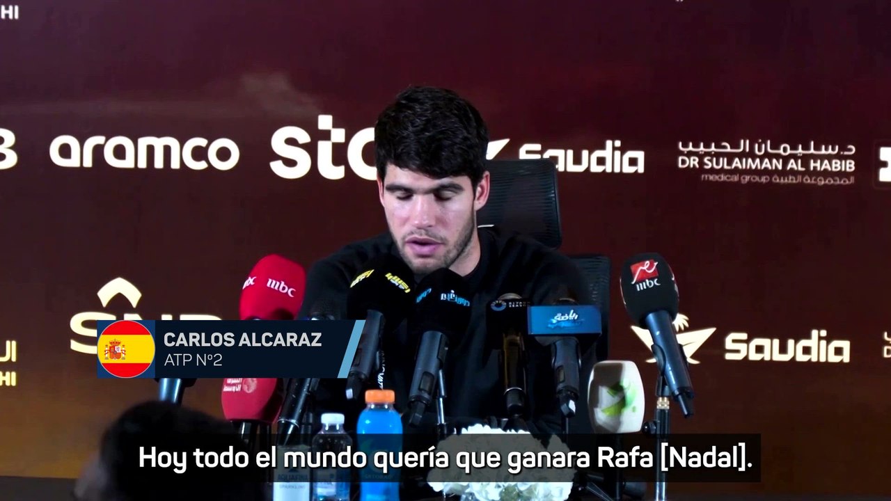 Alcaraz: "Saber que Nadal está jugando uno de sus últimos partidos, es un poco triste para mí"