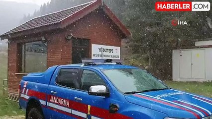Ilgaz Dağı'nda Kar Yağışı Etkisini Sürdürüyor