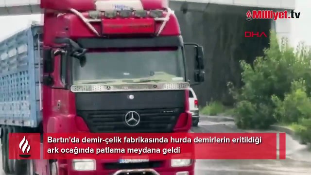 Demir çelik fabrikasında patlama! Yaralı işçiler var