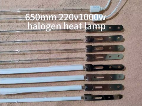 650mm 22v 1000w Blow Molding Machine Heating Lamps Halogen Bulb Heating Lamp