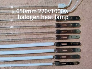 650mm 22v 1000w Blow Molding Machine Heating Lamps Halogen Bulb Heating Lamp
