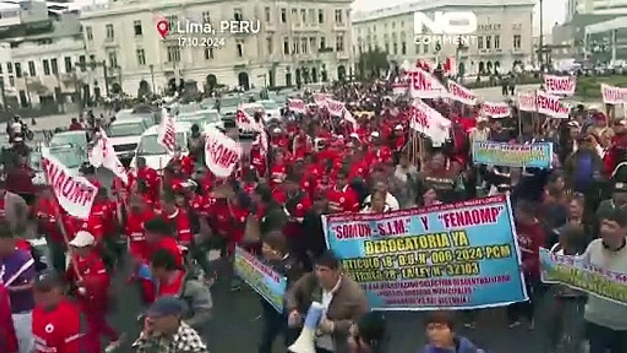 No Comment : les Péruviens réclament sécurité et hausses des salaires