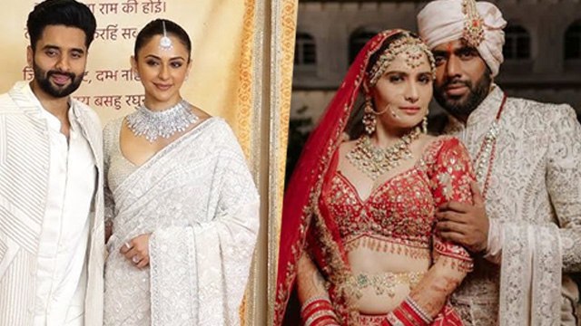 Karwa Chauth 2024:Sonakshi से Rakul Preet तक Bollywood Celeb Couples First Karwa Chauth Celebration