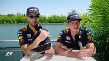 Daniel Ricciardo and  Max Verstappen FUNNY MOMENTS