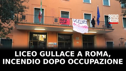 Liceo Gullace a Roma, incendio dopo occupazione