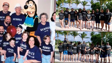 Family Surprise Grandpa On 100th Birthday With Custom Throwback T-Shirts | Happily TV