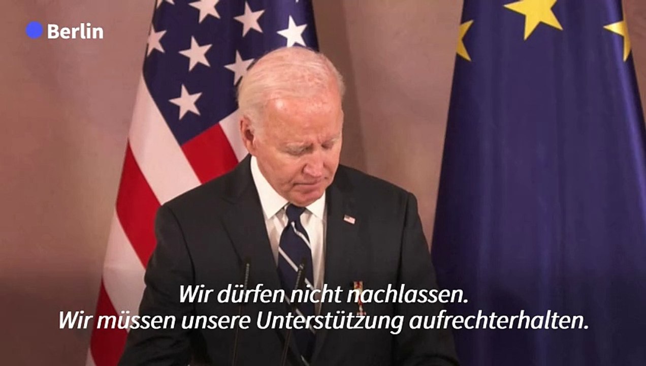 Biden: 'Wir müssen unsere Unterstützung für die Ukraine fortsetzen'
