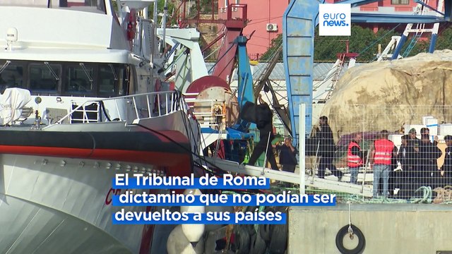 Los inmigrantes trasladados a Albania han regresado a Italia por orden judicial