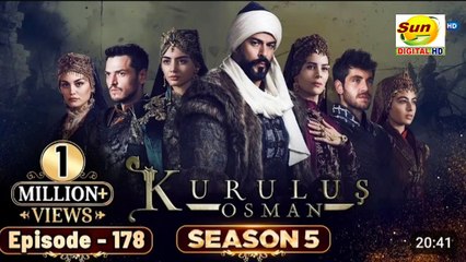 Kurulus Osman Season 05 Episode 178 - Urdu Dubbed | Sun Digital HD Channel