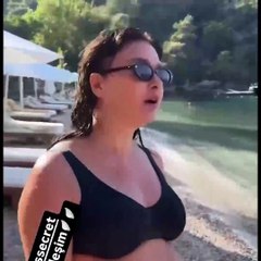 Nurgül Yeşilçay, bikinisini giyip, Victoria's Secret mankenlerine rakip oldu