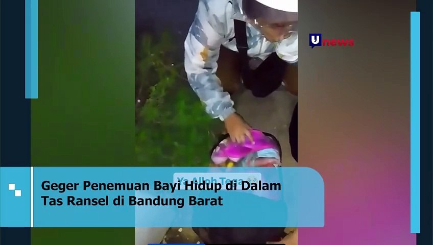 Geger Penemuan Bayi Hidup di Dalam Tas Ransel di Bandung Barat