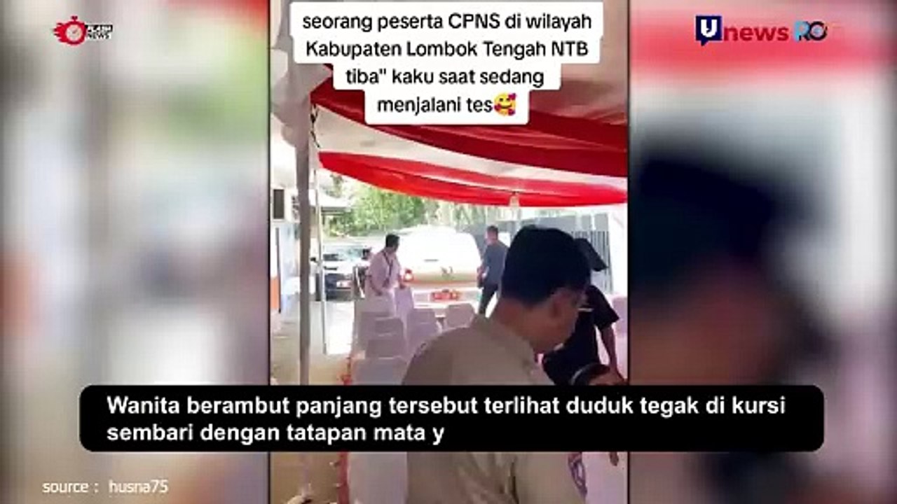 Peserta CPNS di Lombok Mendadak Kaku Saat Menja...