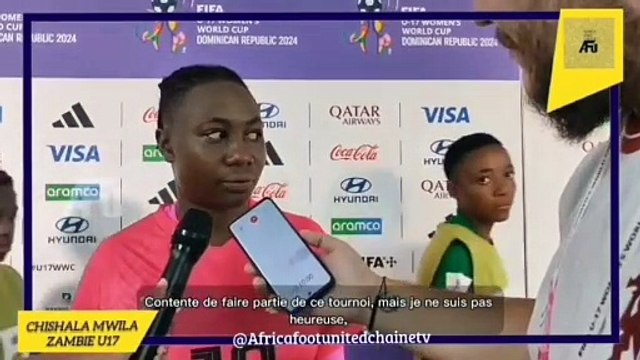 Coupe du Monde Féminine U17 République Dominicaine : La déception de la joueuse Zambienne Chishala Mwila après la défaite contre le Brésil ⚽0️⃣-1️⃣