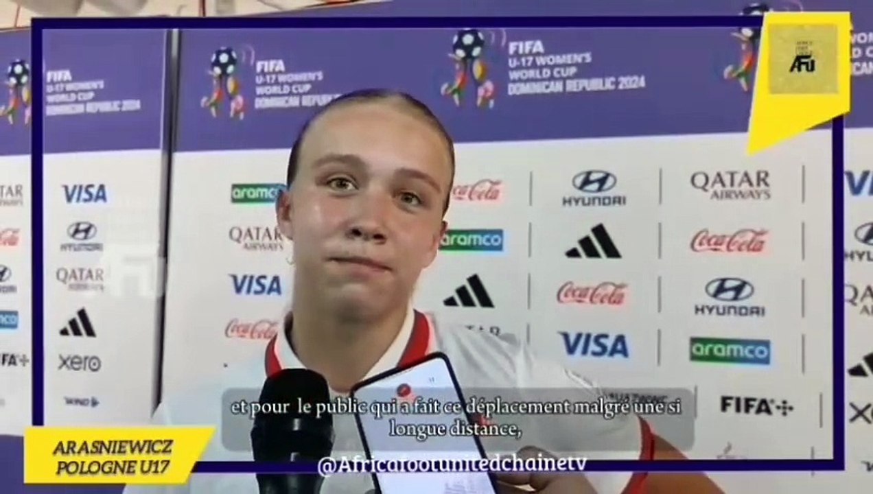 Coupe du Monde Féminine U17 République Dominicaine  : La réaction des joueuses de la Pologne après le match nul contre le Japon 