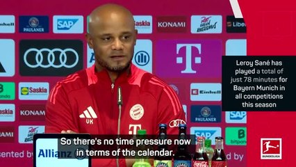 Sane's minutes will come - Kompany