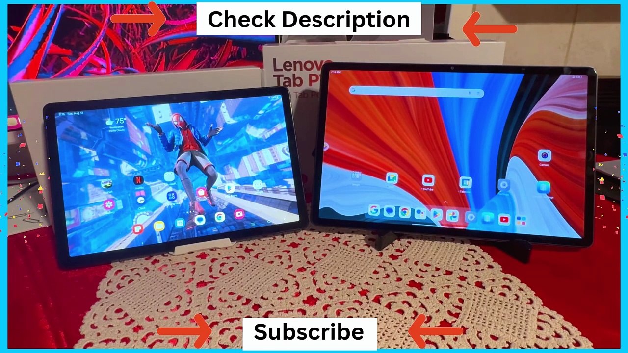 Lenovo vs Samsung tablet #samsungtablet #lenovotablet #review