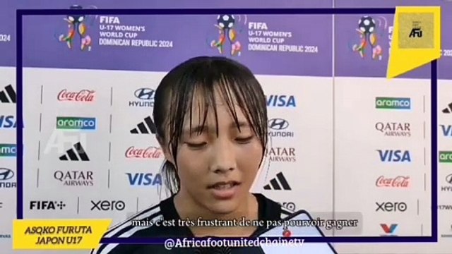 Coupe du Monde Féminine U17 République Dominicaine : La réaction de Asqko Furuta (Japon) après le match contre la Pologne ⚽