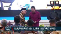 Pamit ke Jajaran Sekretariat Wapres, Ma'ruf Amin Mohon Maaf dan Sampaikan Pesan untuk Gibran