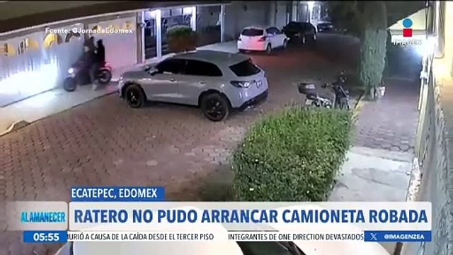 Captan robo de camioneta en la calles de Ecatepec, Estado de México