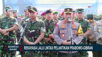 Simak! Ini Sejumlah Rekayasa Pengalihan Arus Lalu Lintas di Hari Pelantikan Prabowo-Gibran