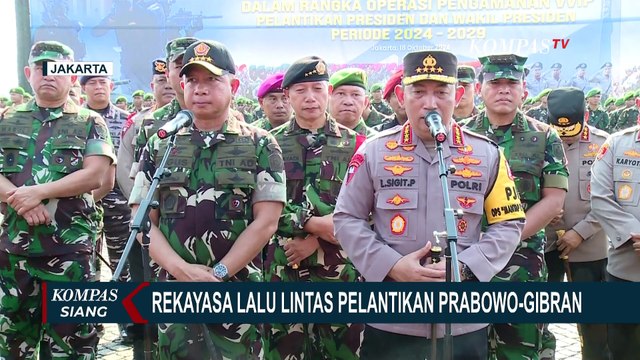 Simak! Ini Sejumlah Rekayasa Pengalihan Arus Lalu Lintas di Hari Pelantikan Prabowo-Gibran