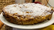 Tarta de manzana alemana fácil sin batir ni  mezclar - Cocina Fácil