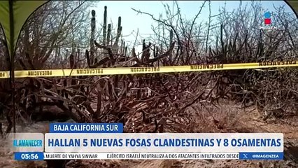 Hallan cinco nuevas fosas clandestinas y ocho osamentas en Baja California Sur