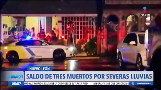 Lluvias provocan inundaciones en Nuevo León y dejan tres personas muertas
