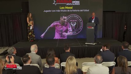 "Es imposible superarte": Gallardo (MARCA) entregó el premio de mayor cantidad de títulos de la historia a Messi