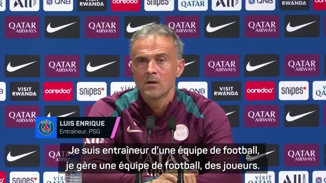 PSG - Luis Enrique : “La vie privée appartient aux individus eux-mêmes et à leurs familles”