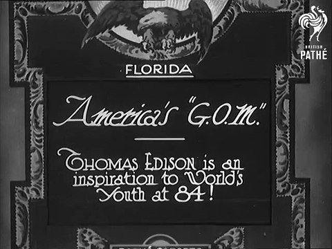Entrevista con Thomas Edison con motivo de su cumpleaños en 1931