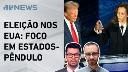 Kamala e Trump vão atrás de votos no Michigan; Neitzke e Kobayashi comentam