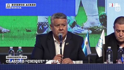 Claudio "Chiqui" Tapia agradeció la reelección en la AFA: "Todos queremos lo mejor para el fútbol argentino"