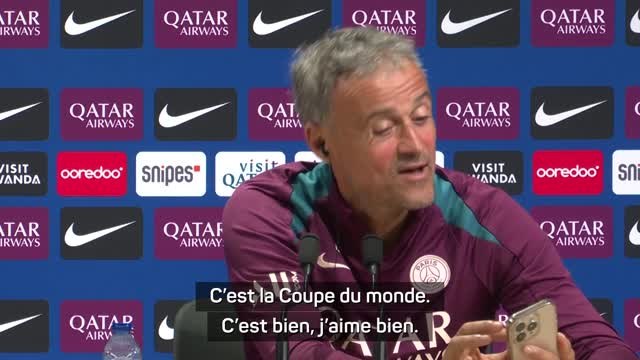 FOOTBALL : Ligue 1 : PSG - Luis Enrique réagit au nouveau trophée de la L1 : “C’est la Coupe du monde !”