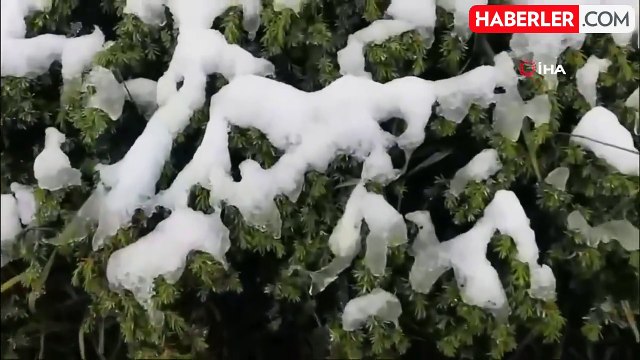 Abant Gölü'nün Yüksek Kesimlerinde Kar Yağışı Etkili Oldu