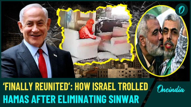Israel Mocks Hamas: 'Reunited At Last!' Shares Image of Haniyeh Kissing Fallen Leader Yahya Sinwar