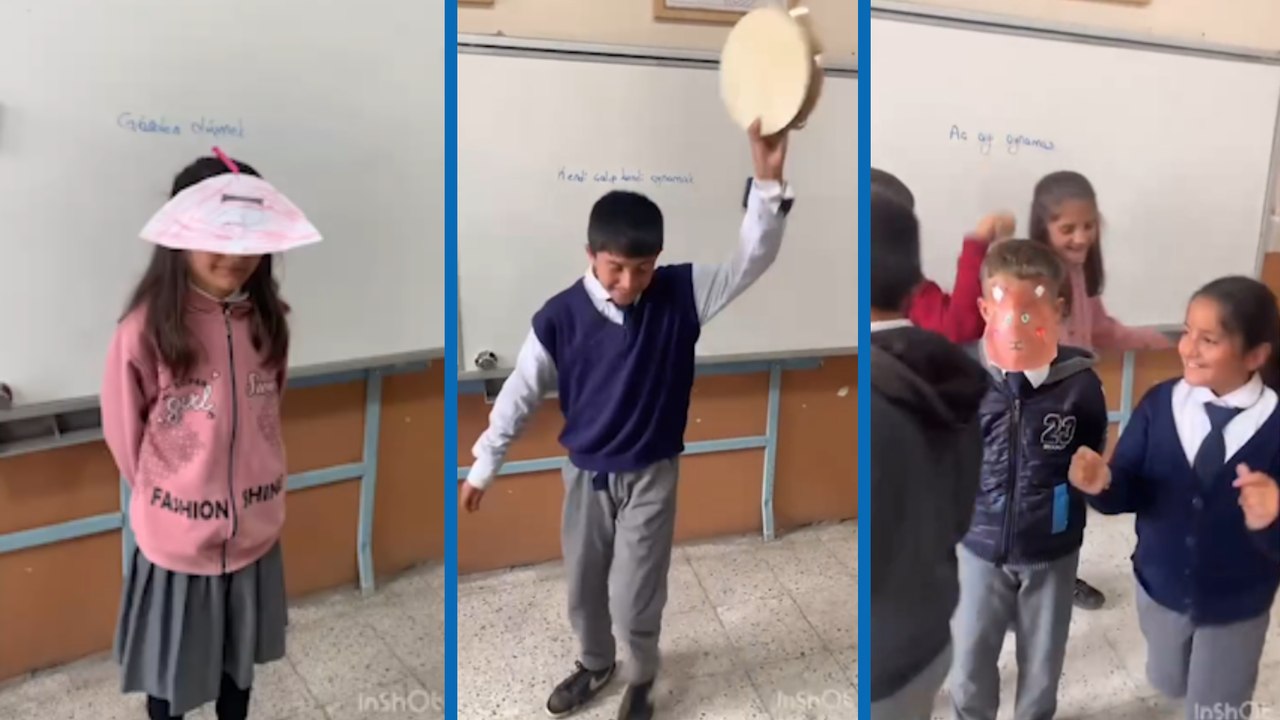 Kars’ta köy okulundaki öğrenciler deyimleri sahneye taşıdı