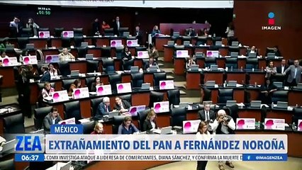 Senadores del PAN presen extrañamiento a Gerardo Fernández Noroña